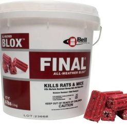 Bell Final Blox Rodent Bait Poison 18#- Brodifacoum, Size: 18 lbs